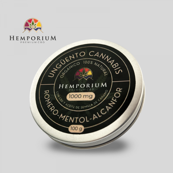Unguento de CBD Romero Alcanfor y Mentol